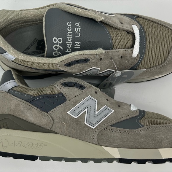 New Balance 998 Core Made in USA Men’s Gray Silver Style U998GR - Picture 7 of 13